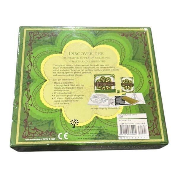 Meditative Mazes & Labyrinths Green Art Kit - Picture 2 of 4